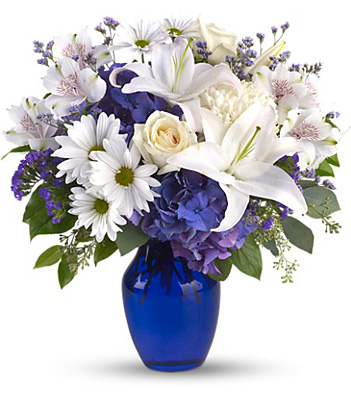 Beautiful in Blue from Rees Flowers & Gifts in Gahanna, OH